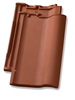 Керамическая черепица Nelskamp F 12, Натуральный красный