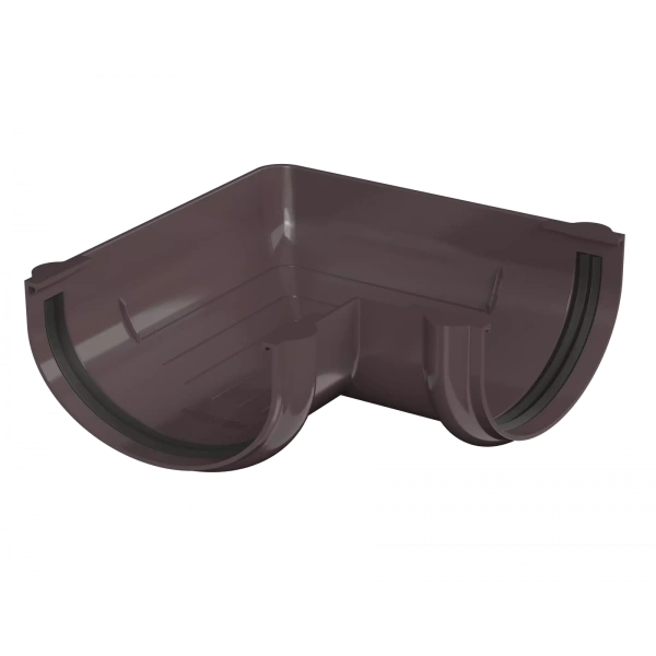 Угол желоба универсальный 90°, Технониколь, оптима Ø 120 мм, цвет: темно-коричневый