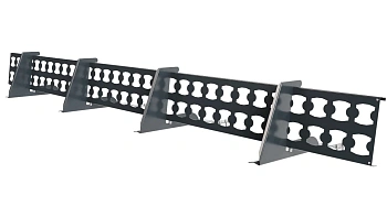 Снегозадержатель решетчатый для натуральной черепицы Borge L=2500 мм, 4 опоры, 1 полотно RAL 7016