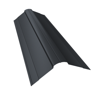 GL Планка конька фигурного, 100х100 мм 0.5 мм, Satin Matt TX, RAL 7024, L=3000 мм