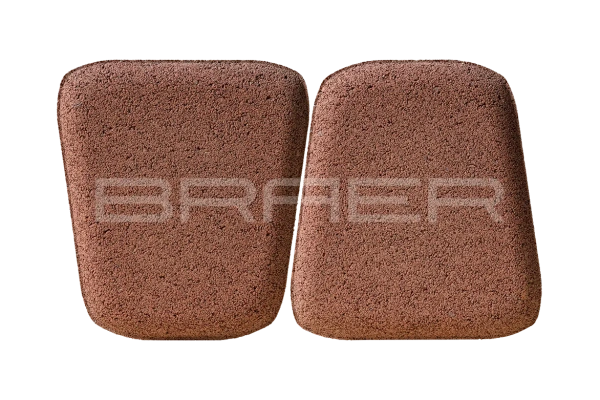 Тротуарная плитка Braer Классико круговая 60 мм 73х110х115 мм, цвет: винный