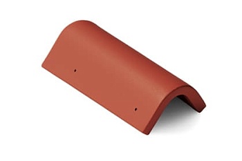 Боковая универсальная черепица Braas Таунус цвет: красный