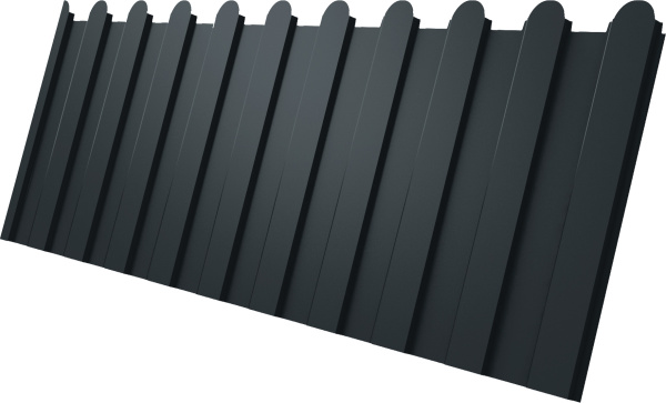 Профилированный лист GL C 8 A, фигурный, 0.45 мм, Drap TX, RAL 7016