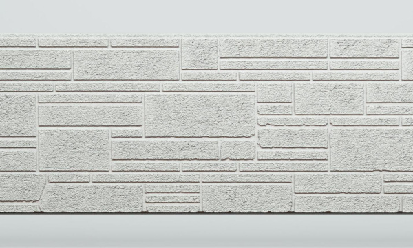 Панель FCS Simple под Камень, 15 мм, 360х1480 мм цвет: AA3111 белый