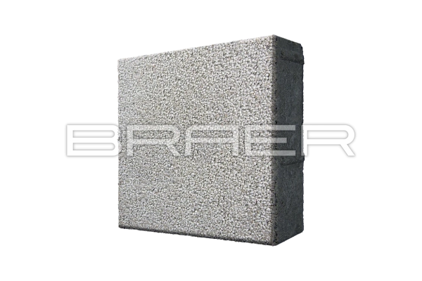 Тротуарная плитка Braer Лувр 60 мм 200х200 мм, цвет: мрамор