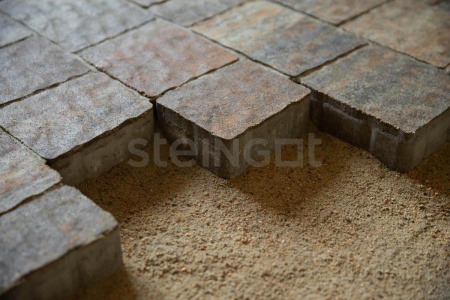 Тротуарная плитка Steingot Гранито 60 мм 160/175/215 х 85/125/160 мм, цвет: Stein Bronze