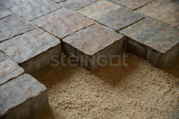 Тротуарная плитка Steingot Гранито 60 мм 160/175/215 х 85/125/160 мм, цвет: Stein Bronze