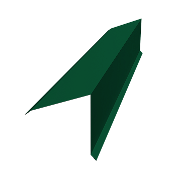 GL Планка конька односкатной кровли, 160х160 мм 0.45 мм, Drap, RAL 6005, L=2000 мм