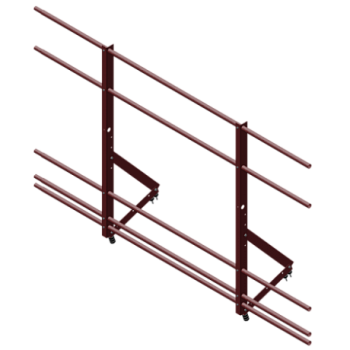 Ограждение универсальное Optima, Н=1200 мм, L=2000 мм, RAL 3011