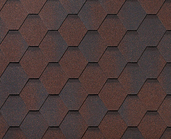 Битумная черепица RoofShield, Премиум, стандарт цвет: медный, 3 м² / уп.