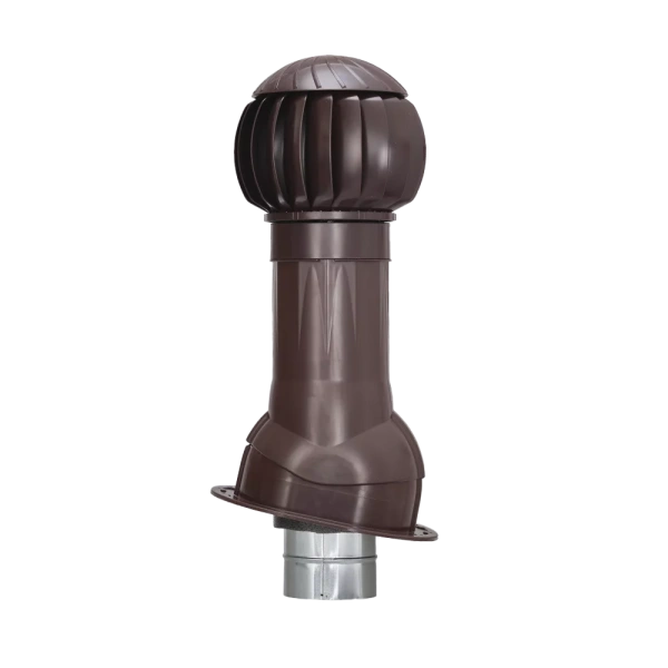 Комплект вентиляции Gervent для кровли фальцевой и гибкой черепицы 150/ИЗ/160 мм коричневый