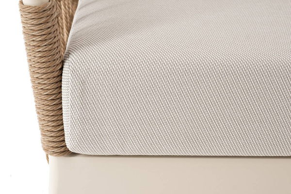 Диван 3-местный из искусственного ротанга, Венеция, цвет: соломенный