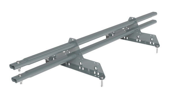 Снегозадержатель универсальный Roofsystems Prestige Next 2 опоры, 2 трубы, овал 45х25, L=1200 мм, RAL 7042