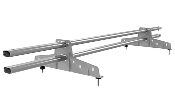 Снегозадержатель универсальный Borge L=1500 мм, 2 опоры, 2 трубы, овал 25х45 RAL 7004