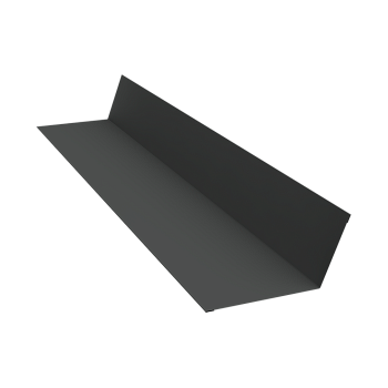 GL Планка примыкания, 90х140 мм 0.5 мм, Rooftop Бархат, RAL 7016, L=3000 мм