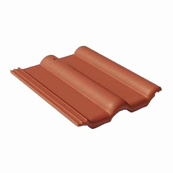 Рядовая черепица Braas Франкфурт 420х330 мм цвет: красный