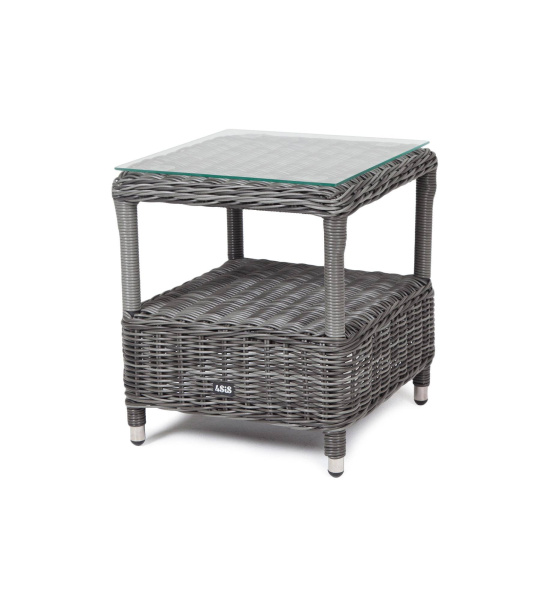 Стол кофейный из искусственного ротанга, Форио цвет: графит