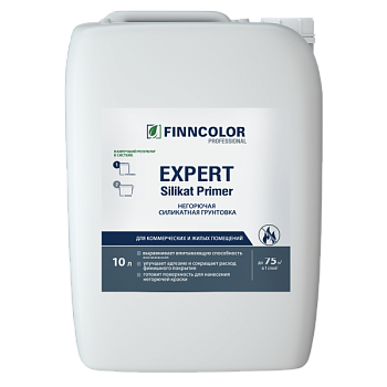 Грунтовка негорючая силикатная Finncolor Expert Silikat Primer, уп 10 л
