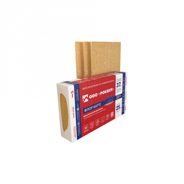 Rockwool, Флор Баттс, 100х600х1000 мм,  1.2 м², 0.12 м³ уп