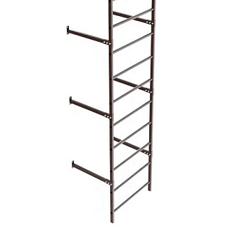 Секция пожарной лестницы Borge 800, L=3000 мм RAL 8017 matt