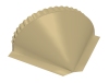 GL Заглушка конька полукруглого, конусная 0.5 мм, Satin, RAL 1015
