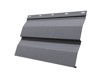 Металический сайдинг Grand Line, корабельная доска 0.45 мм, Drap, RAL 7004