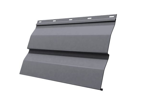 Металический сайдинг Grand Line, корабельная доска 0.45 мм, Drap, RAL 7004