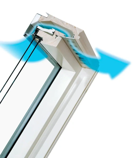 Мансардное окно Fakro, 114х118 см FTU-V U3, полиуретановый лак, однокамерный стеклопакет с вентклапаном