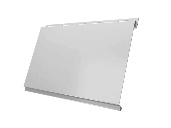 Металлический сайдинг Grand Line, Вертикаль Classic 0.45 мм, Drap, RAL 9003