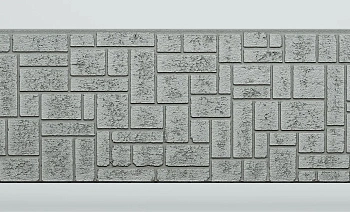 Панель FCS Simple под Камень, 15 мм, 360х1480 мм цвет: AA5112 серый