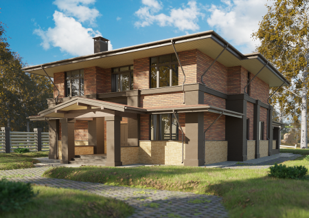 Фасадная плитка Docke Premium, Brick, уп 2.0 м² цвет: клубника