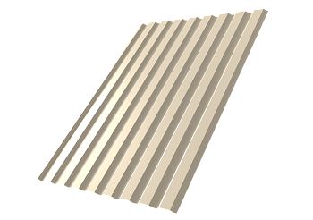 Профилированный лист GL C20 A, 0.5 мм, Satin, RAL 1015