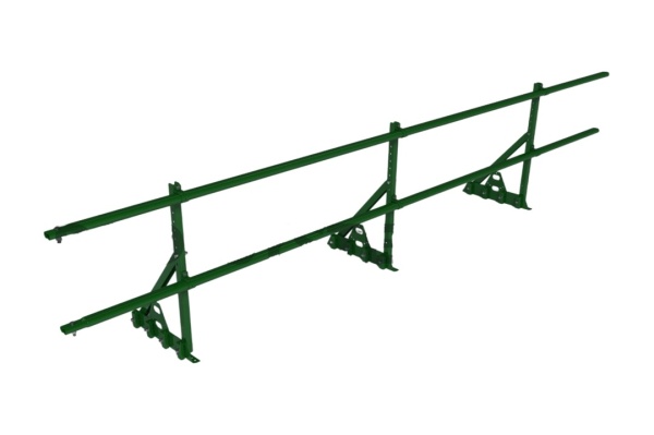 Ограждение кровельное для фальцевой кровли Roofsystems Prestige Master фальц, H=600 мм RAL 6005, L=3000 мм