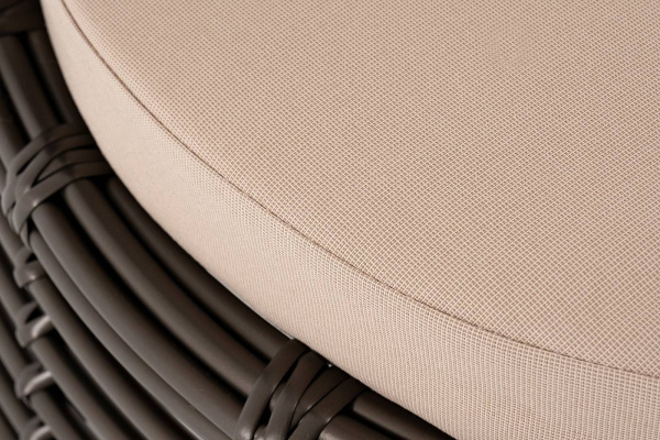 Кресло плетеное из искусственного ротанга, Парма, цвет: бронзовый