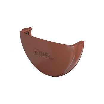 Заглушка желоба, Технониколь пвх, стандарт Ø 125 мм, цвет: красный