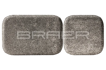Тротуарная плитка Braer Классико Дуо 40 мм 115Х115, 172х115 мм, цвет: Color Mix Туман