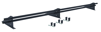 Снегозадержатель трубчатый, для фальцевой кровли Optima, L=3000 мм, 3 опоры, 2 трубы, круг Ø25 мм RAL 7024