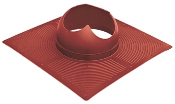 Основание для канализационной вент. трубы Krovent Base-VT 110 мм красный