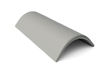 Коньковая черепица Braas Франкфурт 450х250 мм цвет: серый