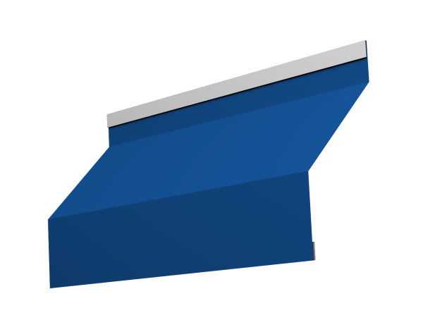 Ламель для забора жалюзи, Милан новый, с пленкой, 0.5 мм, Satin, RAL 5005
