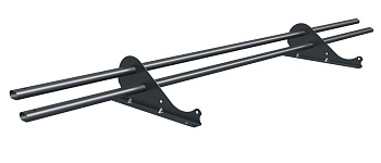 Снегозадержатель Grand Line Snow Kit универсальный, L=1000 мм, 2 опоры, 2 трубы, овал 42х21 мм RAL 7016