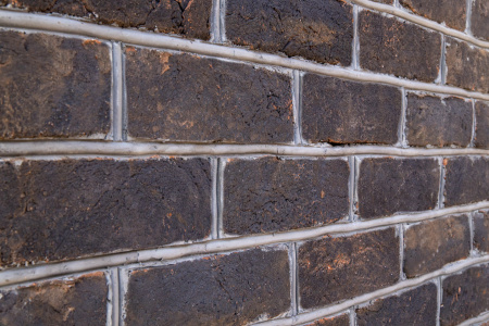 Кирпич ручной формовки Faber Jar Петровский штандарт полнотелый, цвет: черный, под старину, М125, 215x102x65 мм