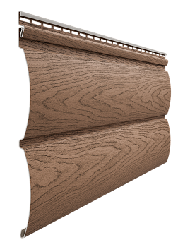 Виниловый сайдинг Docke, Блок-хаус D4.7Т, L=3600х243 мм. серия Lux Лиственница, цвет: Алтайский