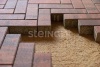 Тротуарная плитка Steingot Паркет 60 мм 240х80 мм, цвет: клинкер