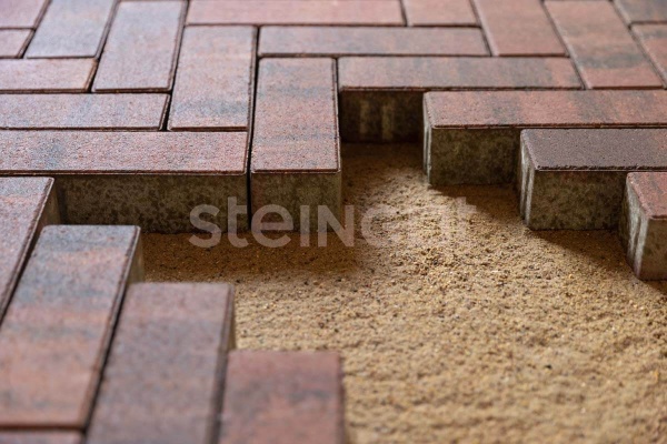 Тротуарная плитка Steingot Паркет 60 мм 240х80 мм, цвет: клинкер