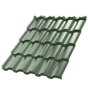 Металлочерепица МП, Монтекристо XL 0.5 мм, Purman, Tourmalin