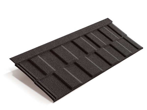 Композитная черепица Metrotile MetroViksen, 1325 х 410 мм цвет:  серый