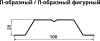 GL Штакетник П-образный А, фигурный 0.45 мм, Drap, RAL 8017