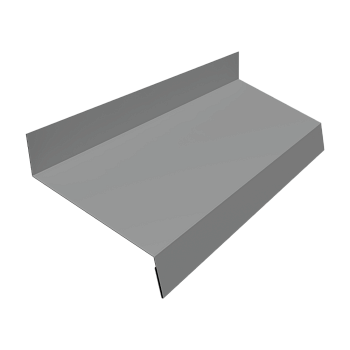 Отлив простой GL, 50 мм 0.5 мм, Satin, RAL 9006, L= 2000 мм