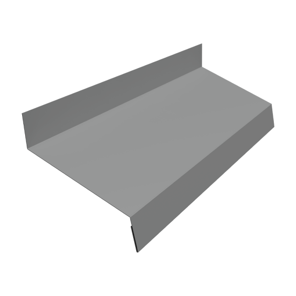 Отлив простой GL, 50 мм 0.5 мм, Satin, RAL 9006, L= 2000 мм